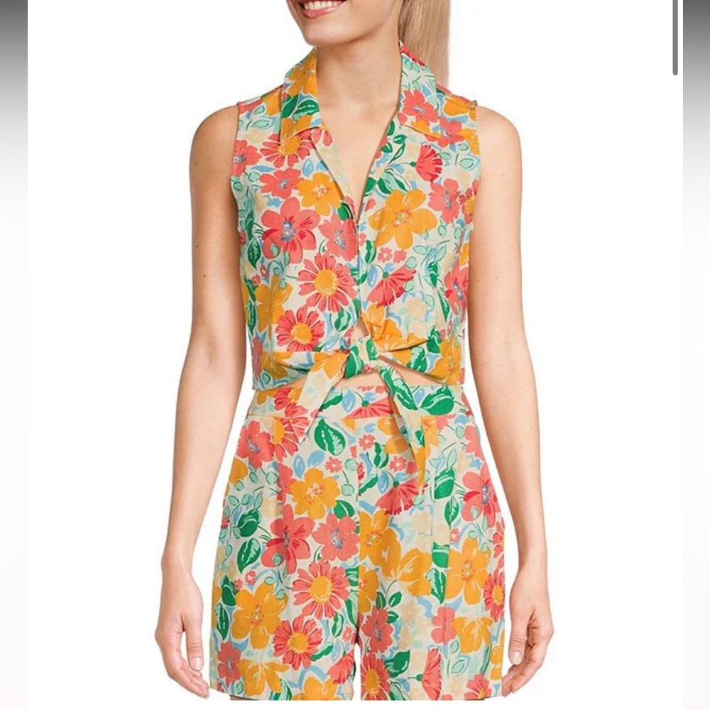 Copper Key Floral Set